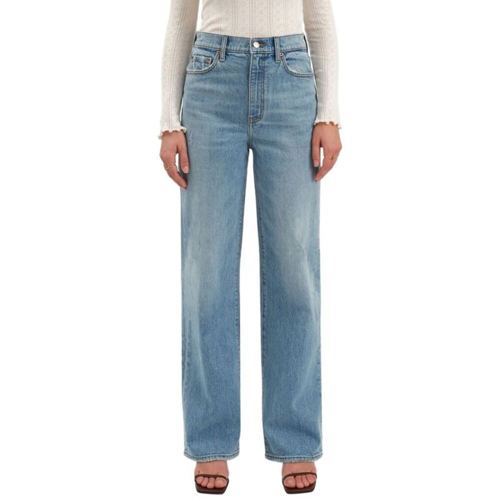 Daze Denim Womens  City Straight Be Mine Vintage High Rise Straight Leg Jean